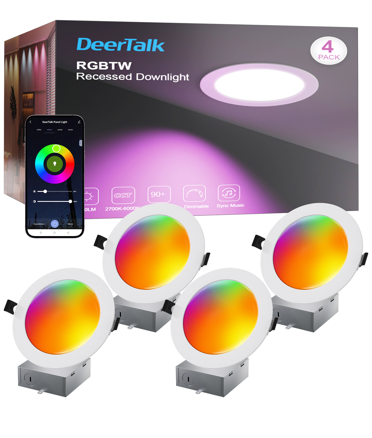 Deertalk 1200LM RGBCW Smart Ceiling Light